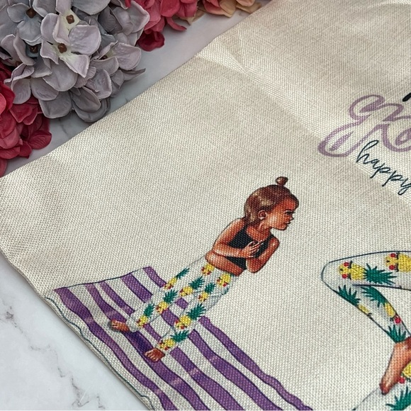 Eco-Friendly Yoga Mama with Little One Folding Tote Bag - Picture 6 of 14